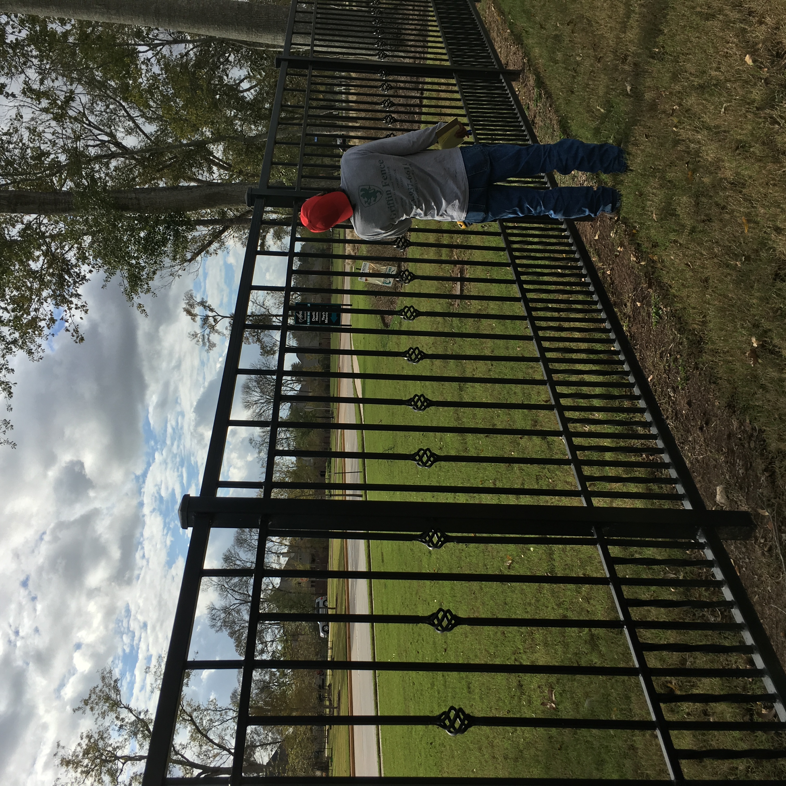 Iron fence project Houston
