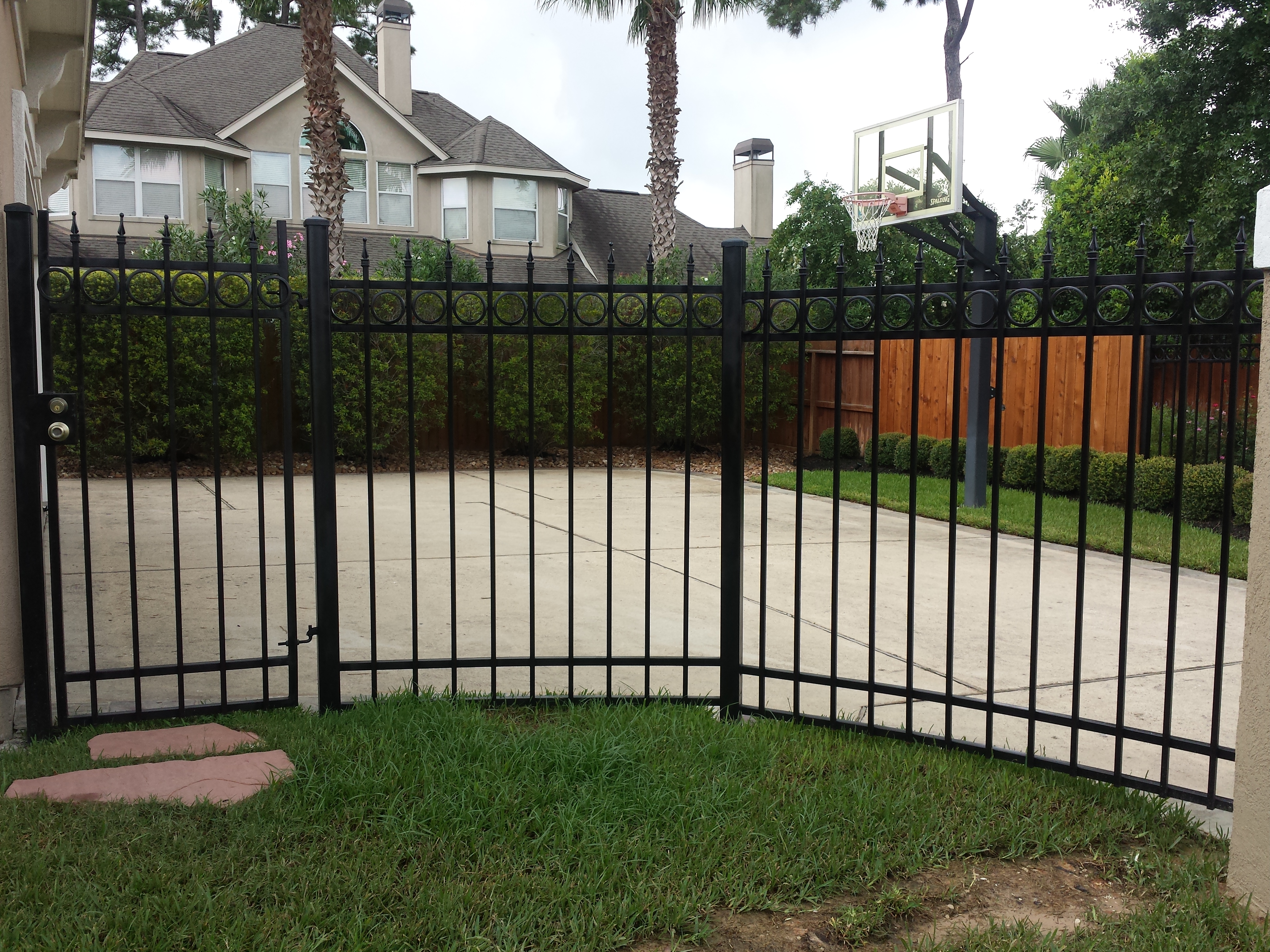 Iron fence Houston TX project