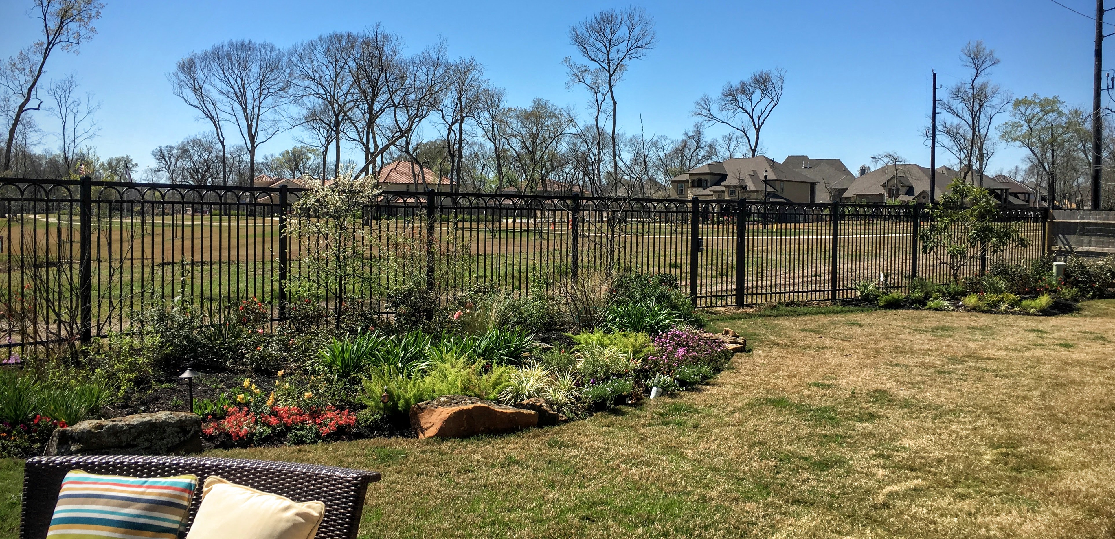 Iron fence Houston installation