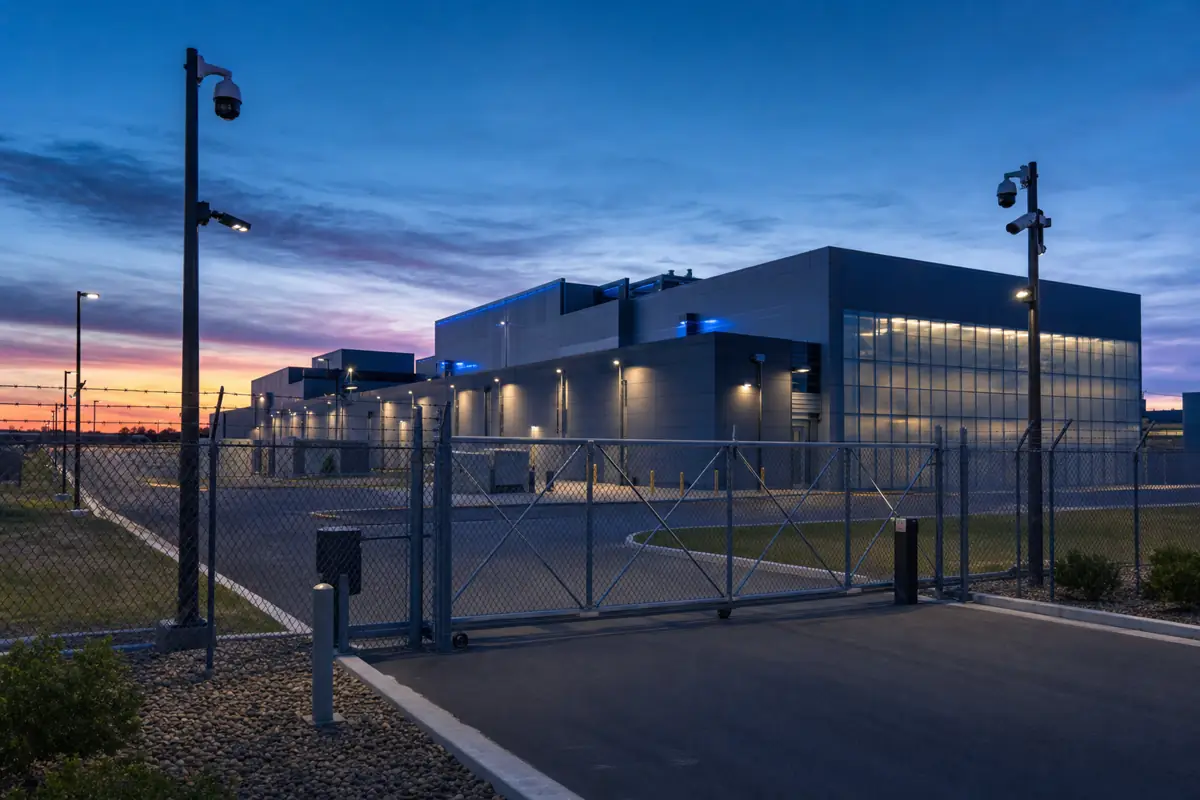 Data Center and Tech Campus Perimeter Fencing in Houston, TX