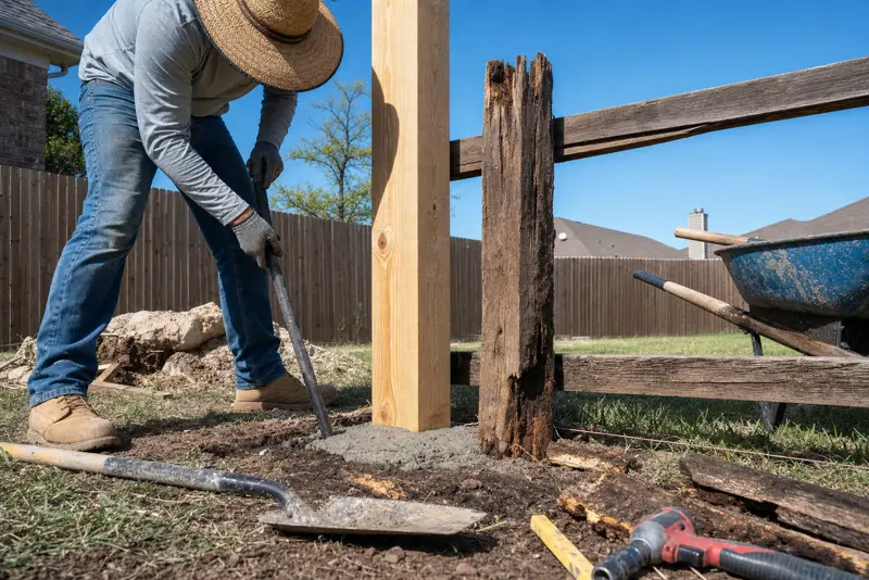 Fence Post Repair in Houston, TX: Signs, Options, and What Griffin Fence Recommends