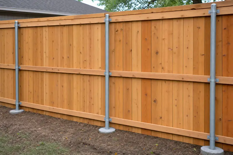 Wood Fence With Steel Posts in Houston, TX: Why It Lasts Longer