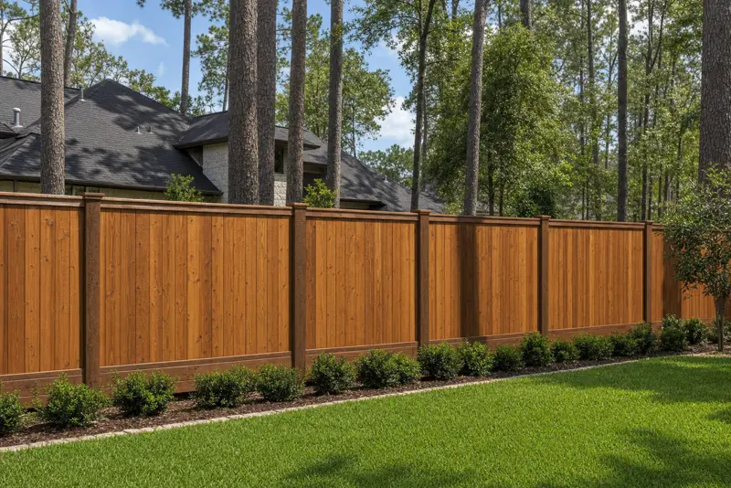 Wood Fence Installation in The Woodlands, TX