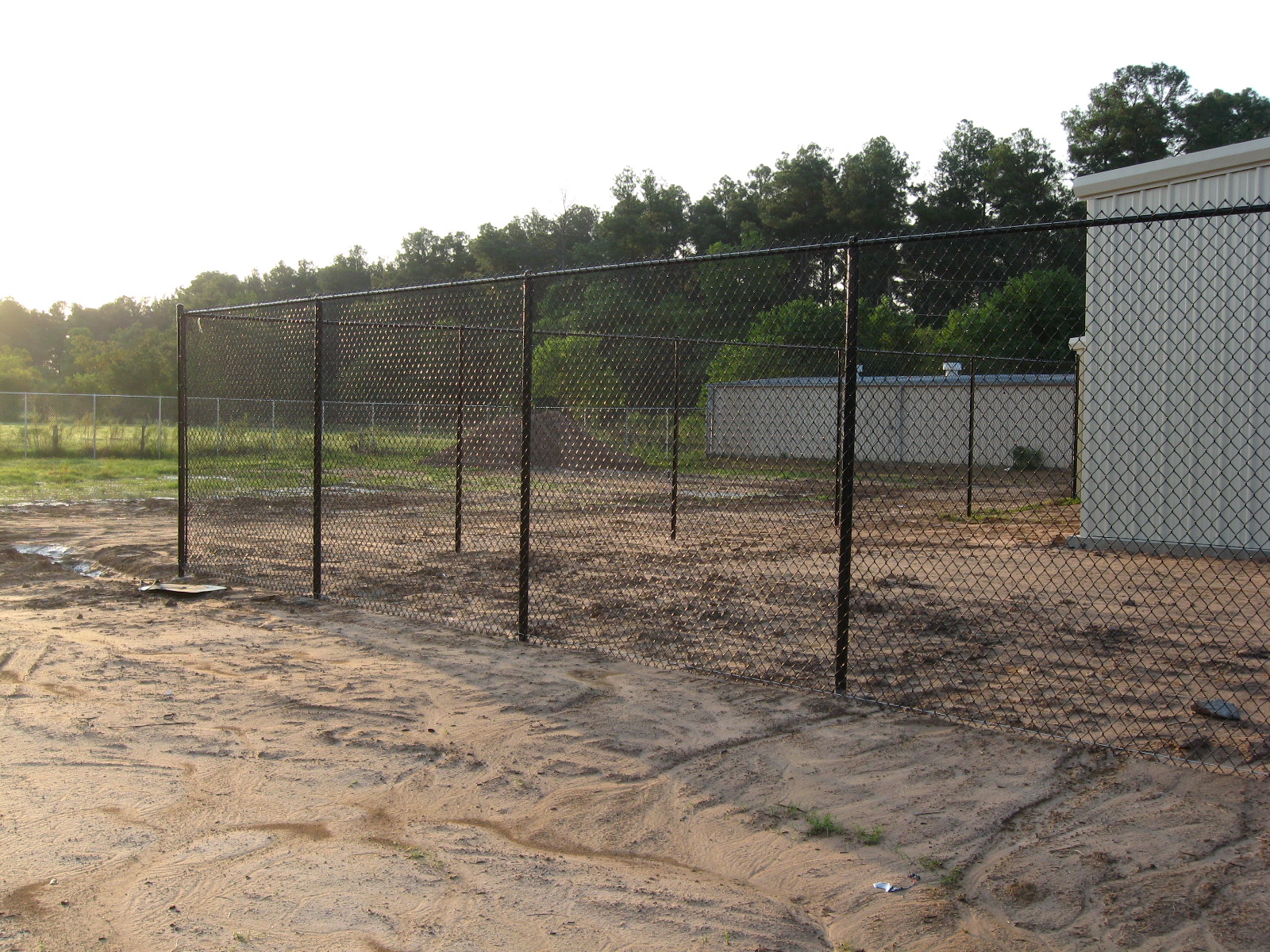 Standard galvanized chain link fence Houston
