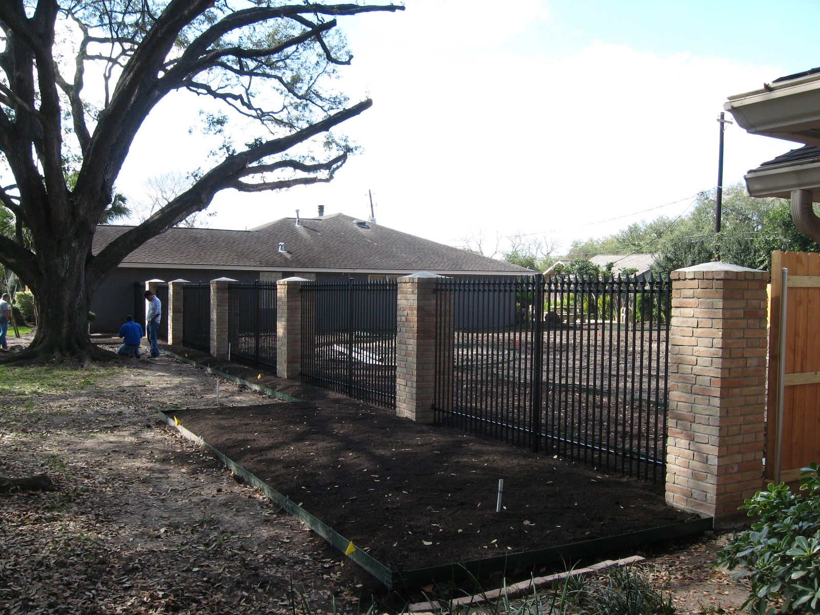 Iron fence Houston TX residential