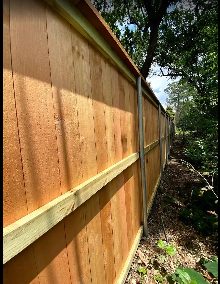 Single-Faced with Metal Post — Griffin Fence Houston, TX