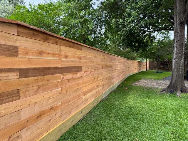Premium wood fence installation by Griffin Fence in Houston, TX